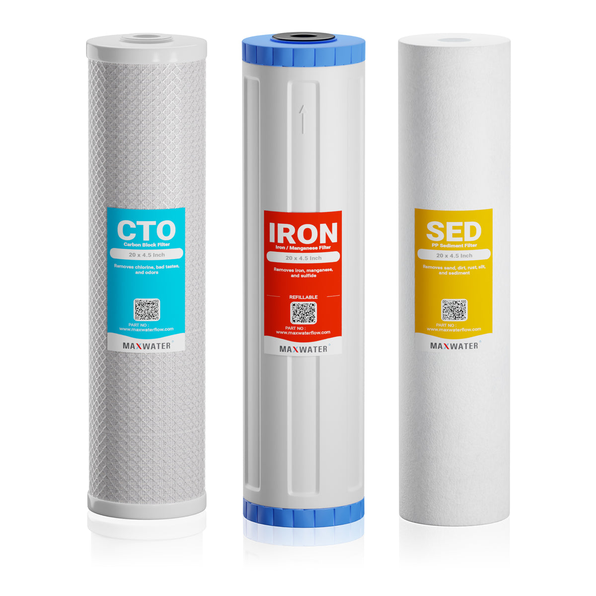 Iron & Manganese Reduction Filter Cartridges for Whole House System