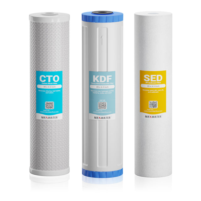 heavy metal sediment kdf85 and cto water filter
