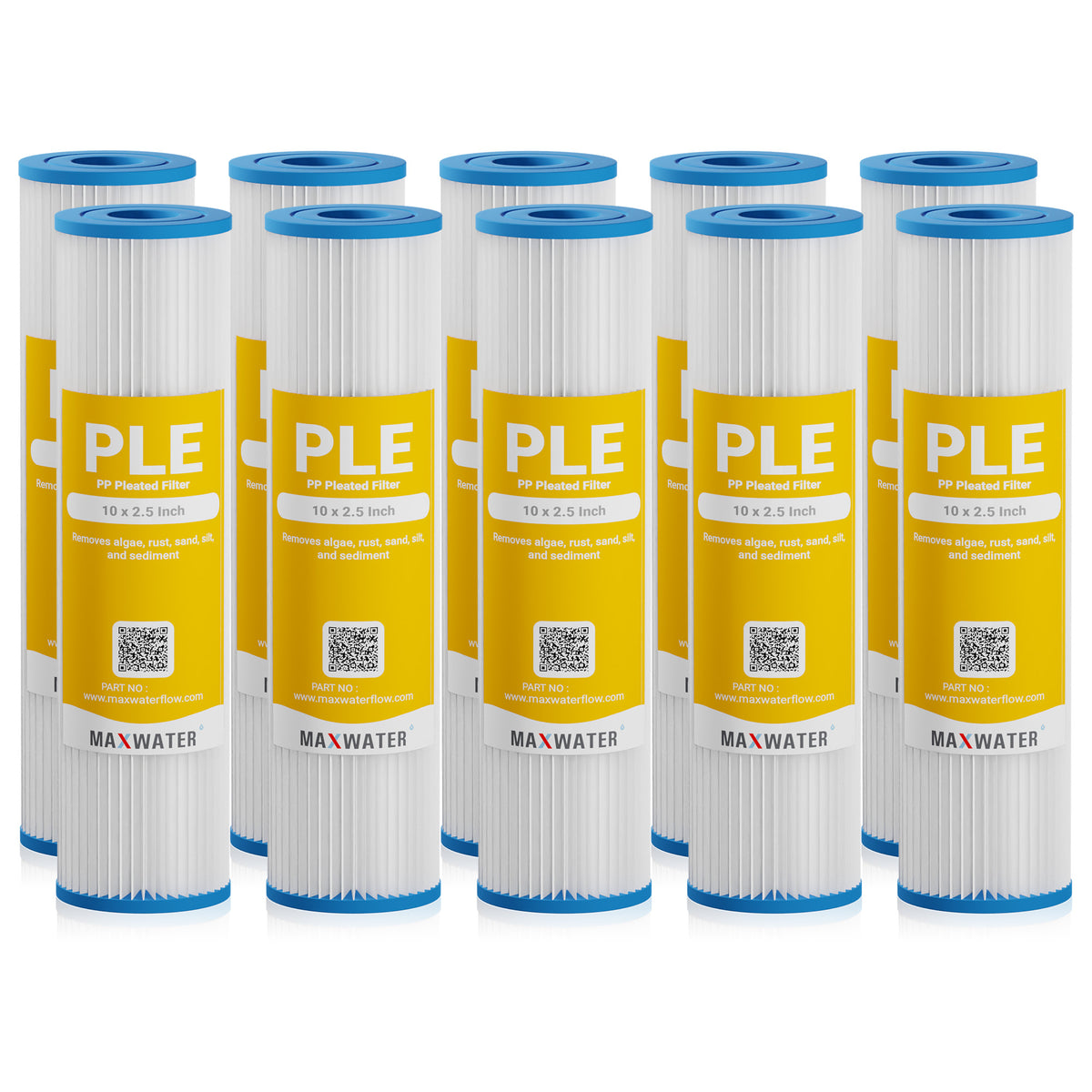 10 pack pleated filter