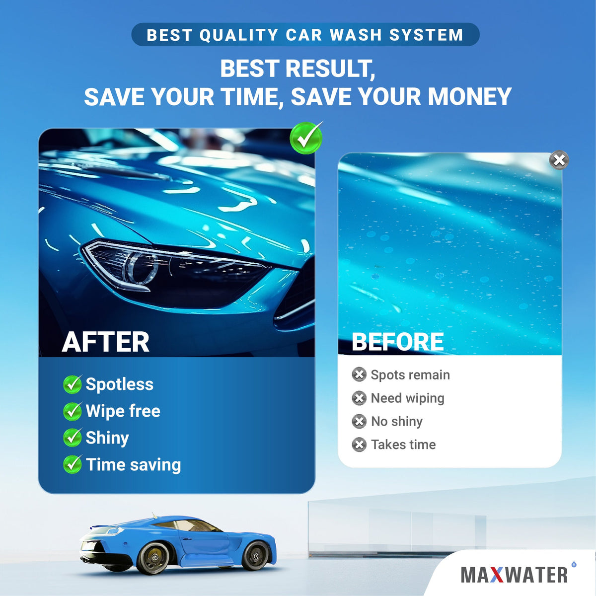 Spotless Window Cleaning Solution: Enhanced with de-ionized water