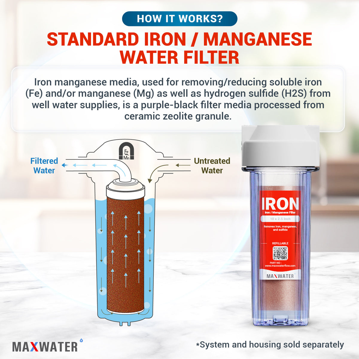 well water iron filter