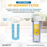 Sediment filter cartridge for Reverse osmosis system and whole house system- replacement filter 2