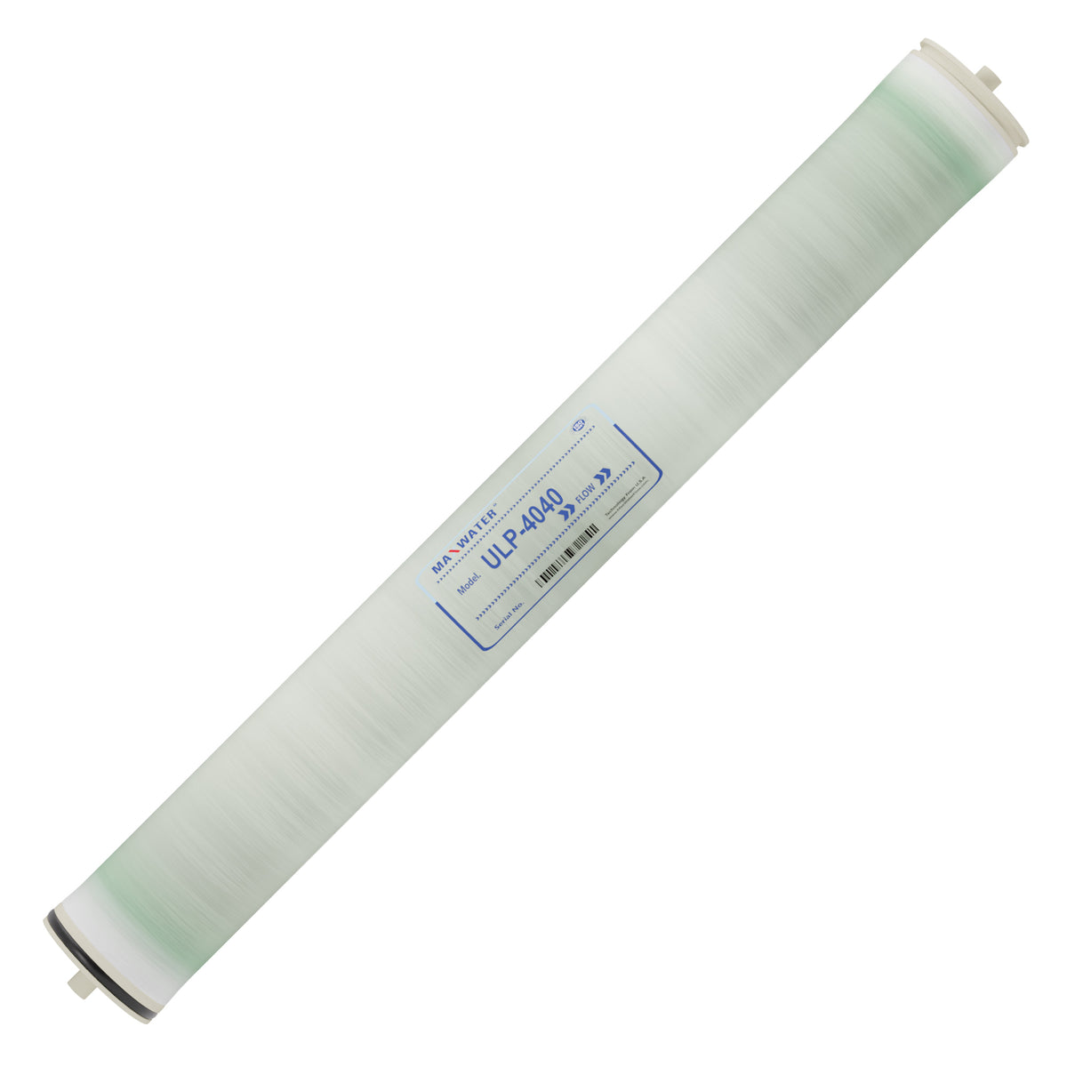 ULP variant 4x40-inch RO membrane - ideal for ultra low-pressure water filtration in commercial setups.