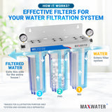 Anti-scale phosphate replacement filter cartridge for protecting plumbing fixtures from mineral deposits