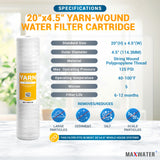 yarn filter for home water filtration system