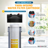 yarn water filter system for home