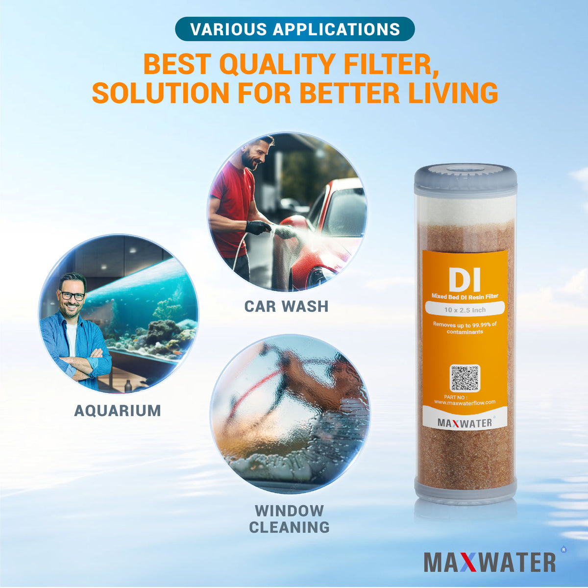 deionized water