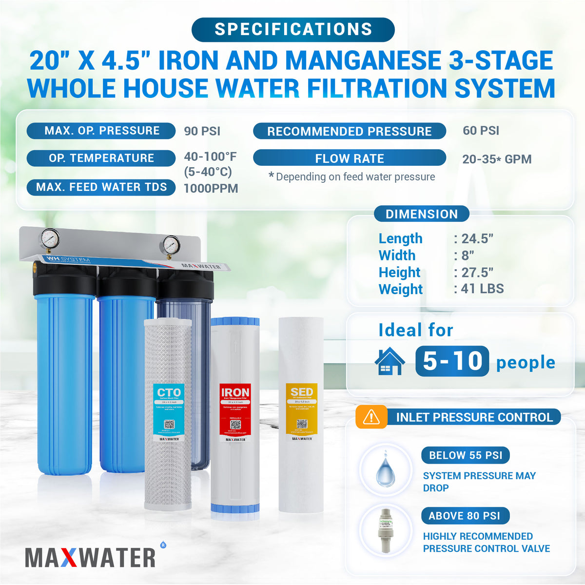 whole house iron filter